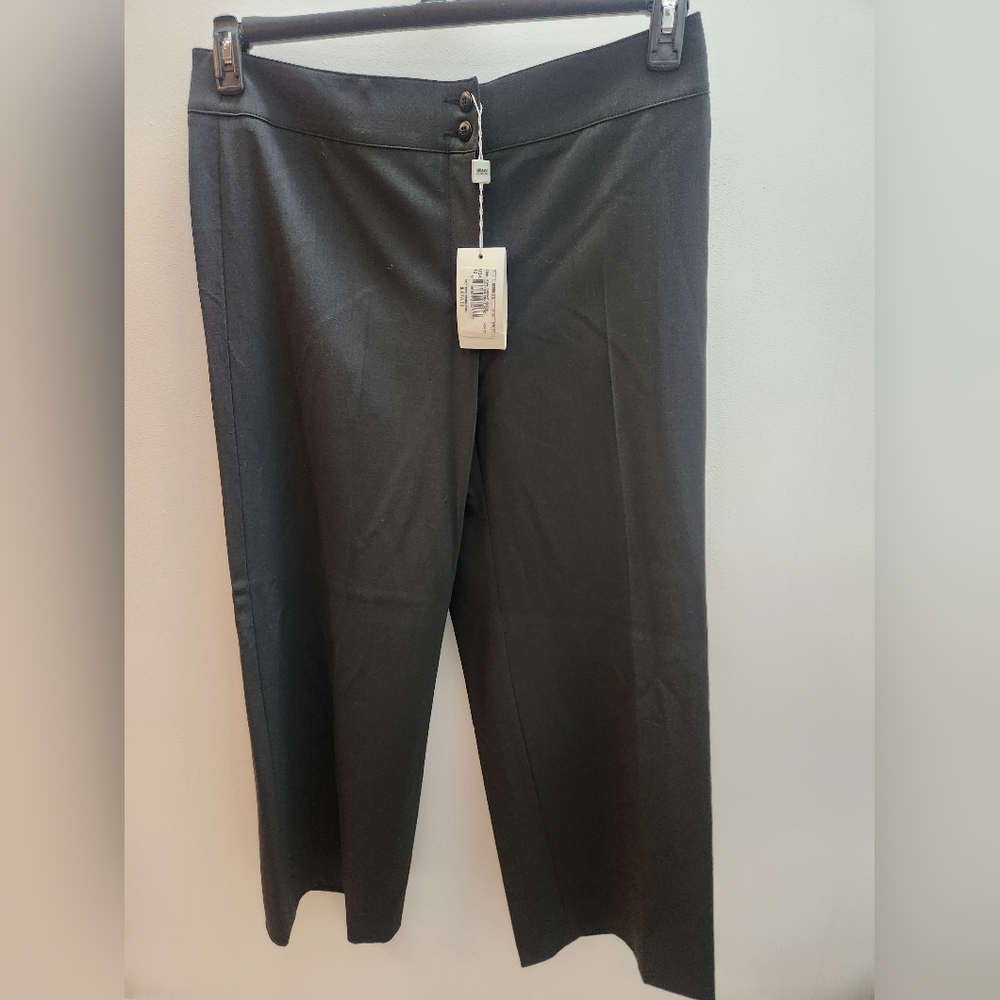 Armani Collezioni Classic Black Trousers. Color DARK SLATE